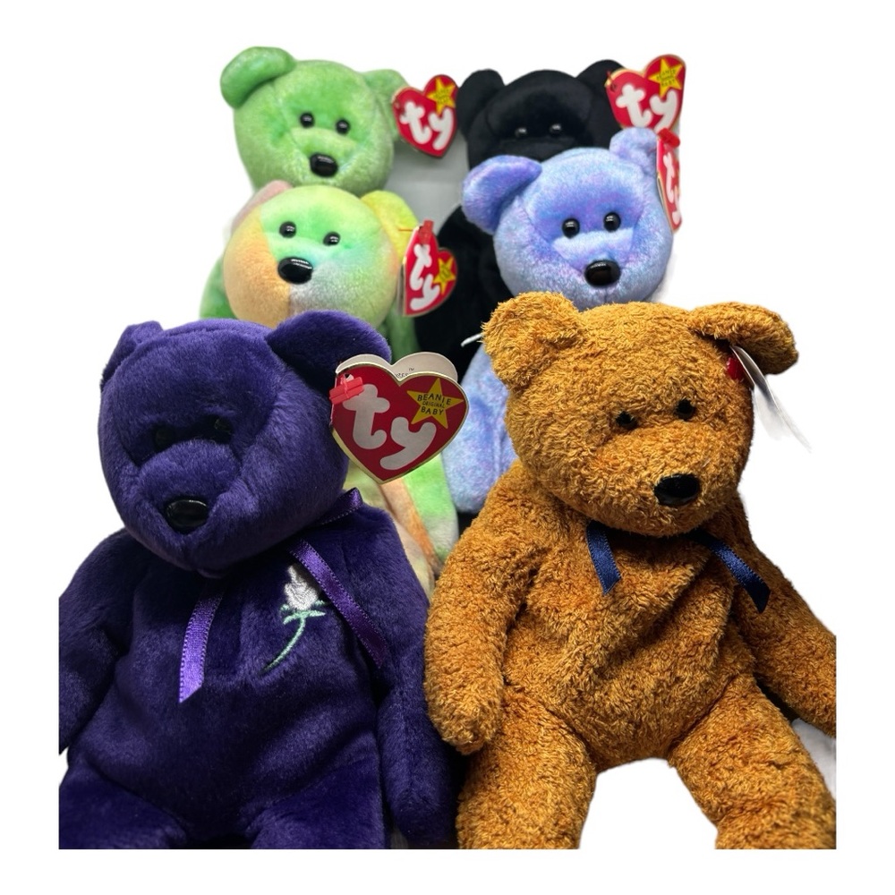 Ty beanie babies. Vintage. Lot of 6 bears
